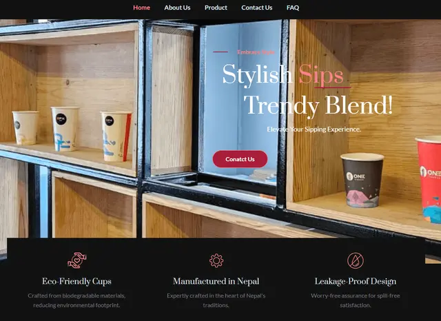 Duco Cups website built by Aakib Shah Sayed