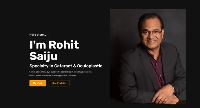 Dr. Rohit Saiju website built by Aakib Shah Sayed